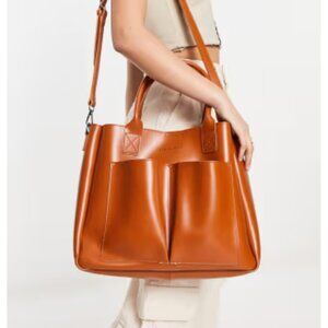 Claudia Canova UK - Faux Leather Tote-Tan